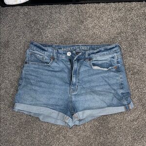 American Eagle Outfitters Blue Jean Shorts Cuffed Hem